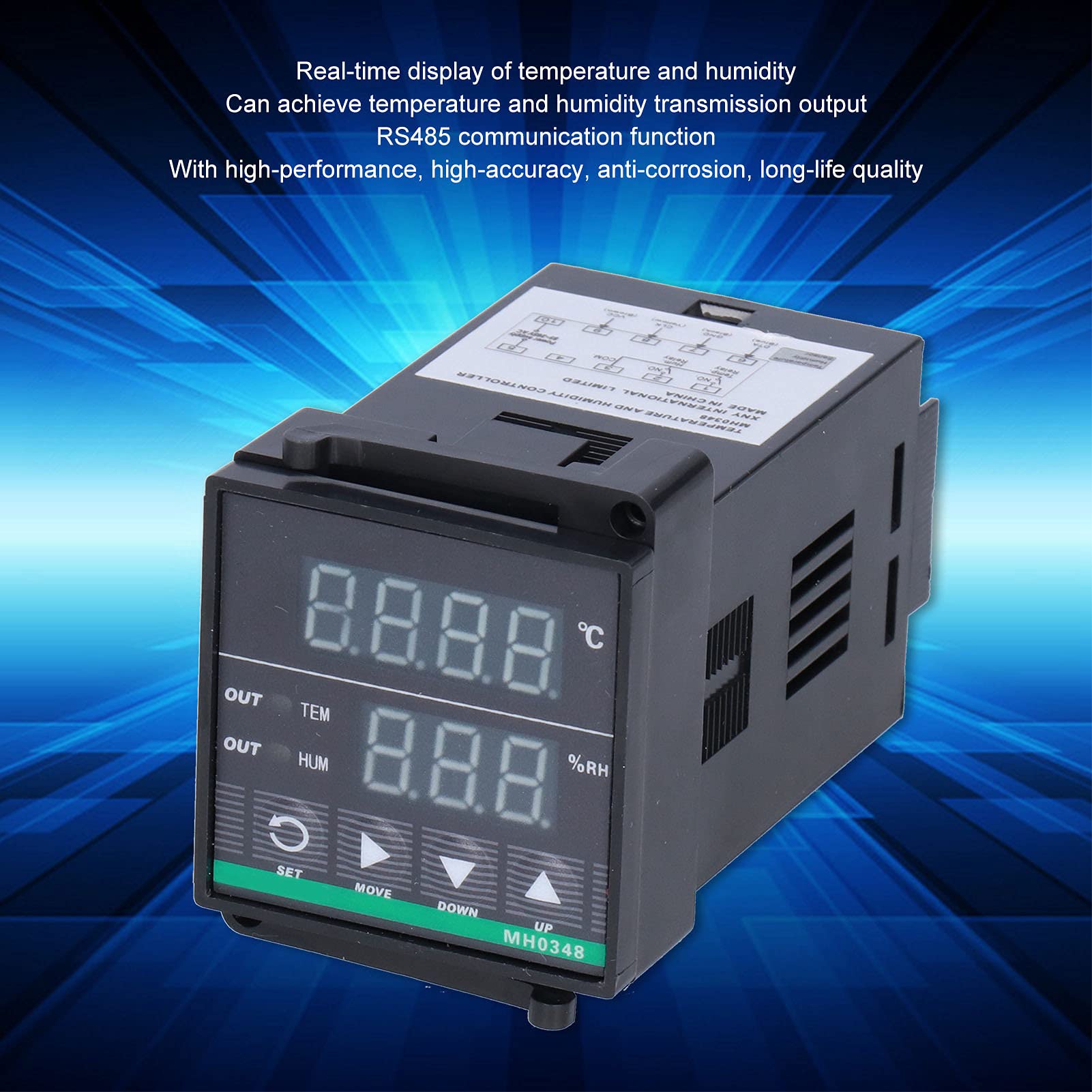 Temperature Humidity Controller, Temperature Humidity Controller, High Accuracy Digital Smart Monitor Hygrometer, Humidifier Accessories