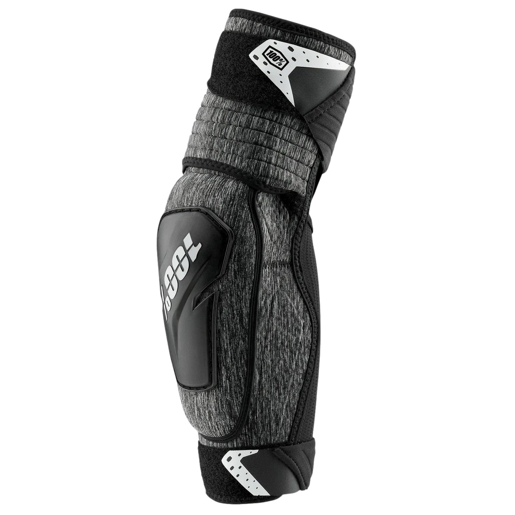 100% PROTECCIONES Fortis Elbow Guards Heather Grey/Black-S/M, Gomitiere Unisex Adulto, Nero, ESTANDAR