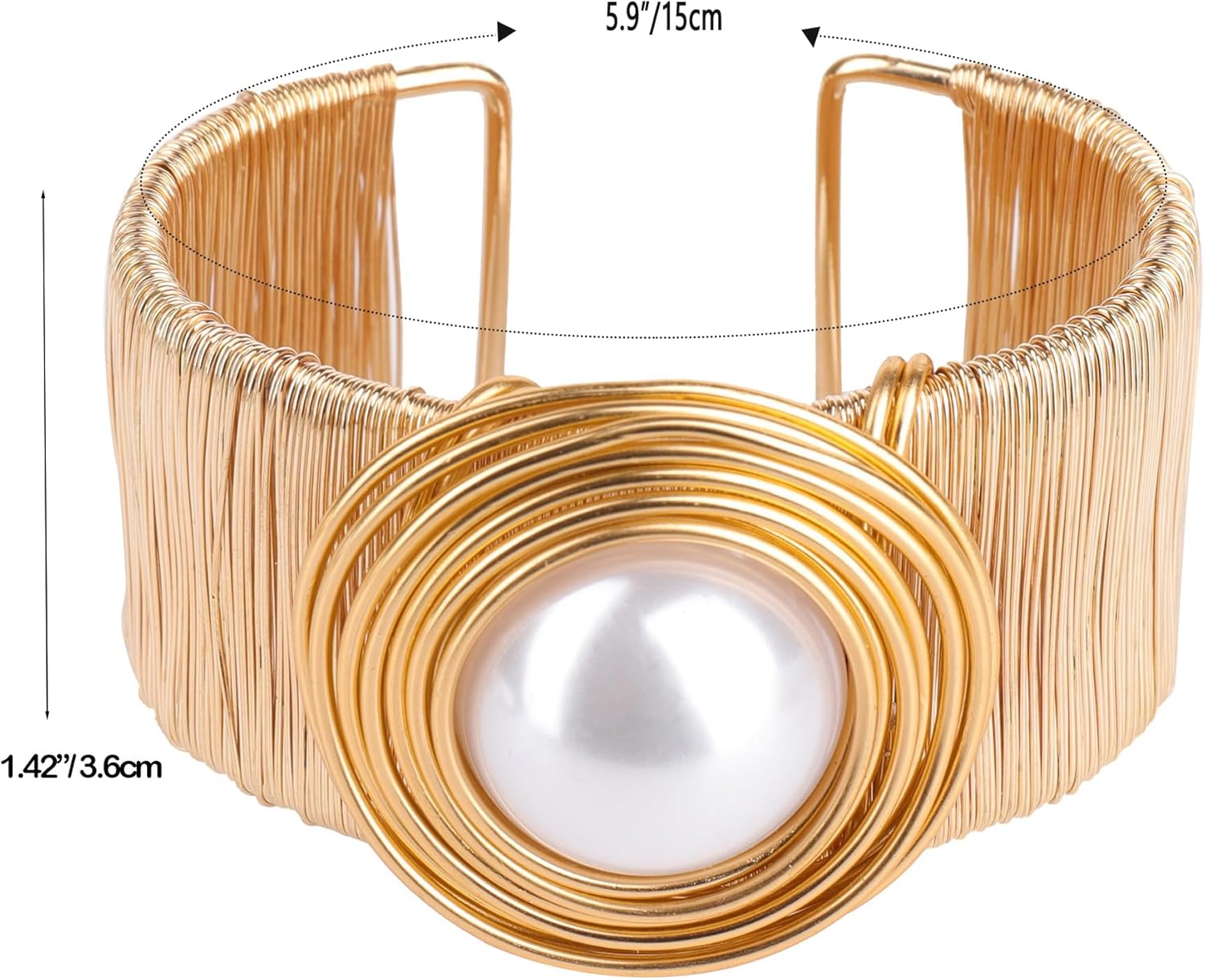 Chunky Gold Cuff Bracelets for Women Stack Silver Bracelet Vintage Bohemian Indian Bangles for Women Adjustable Open Wide Gold Bangle Bracelet Trendy Statement Jewelry - Image 2