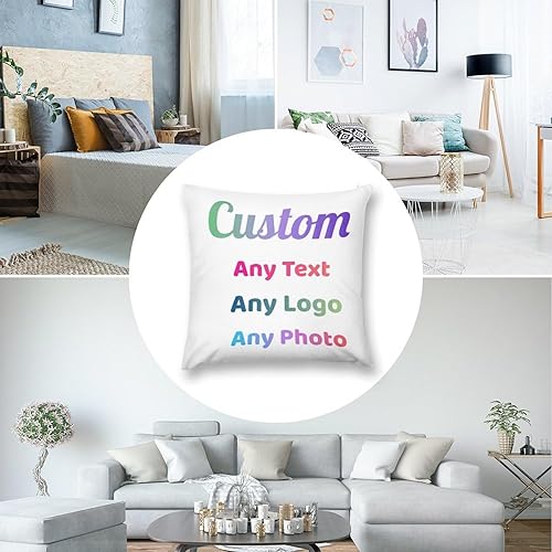 Miniatura 5 de Funda de almohada personalizada con cualquier imagen, texto, nombre, funda de almohada personalizable, crea tu propio diseño, funda de cojín