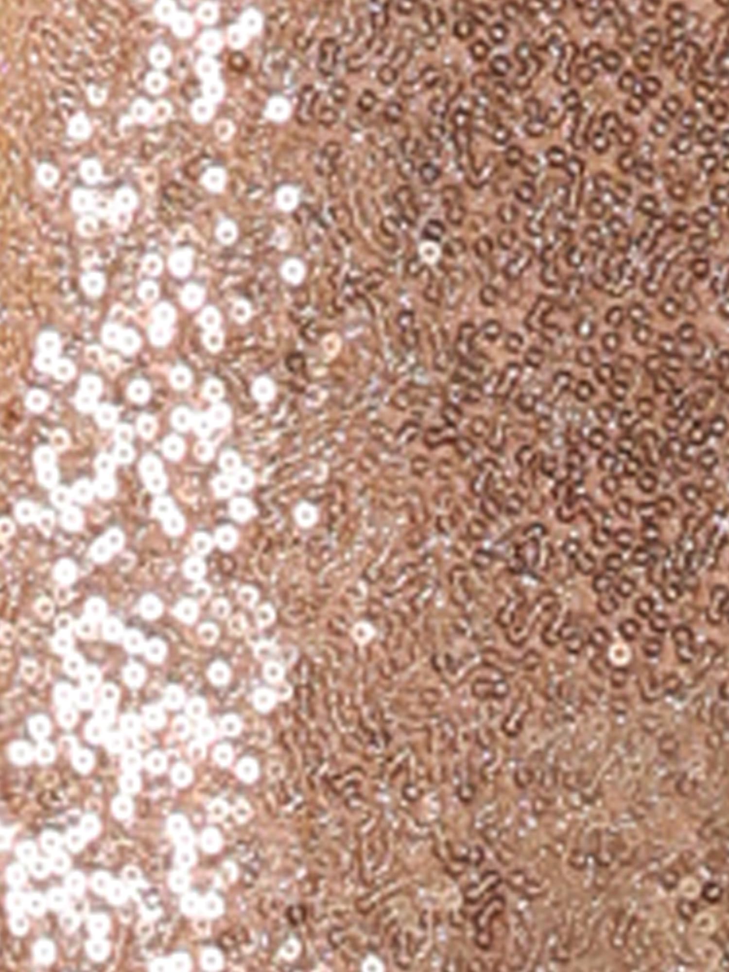 Allegra K Donna Top da Sera con Paillettes Eleganti A Maniche Lunghe Maglia con Paillettes Camicetta con Brillantini da Party