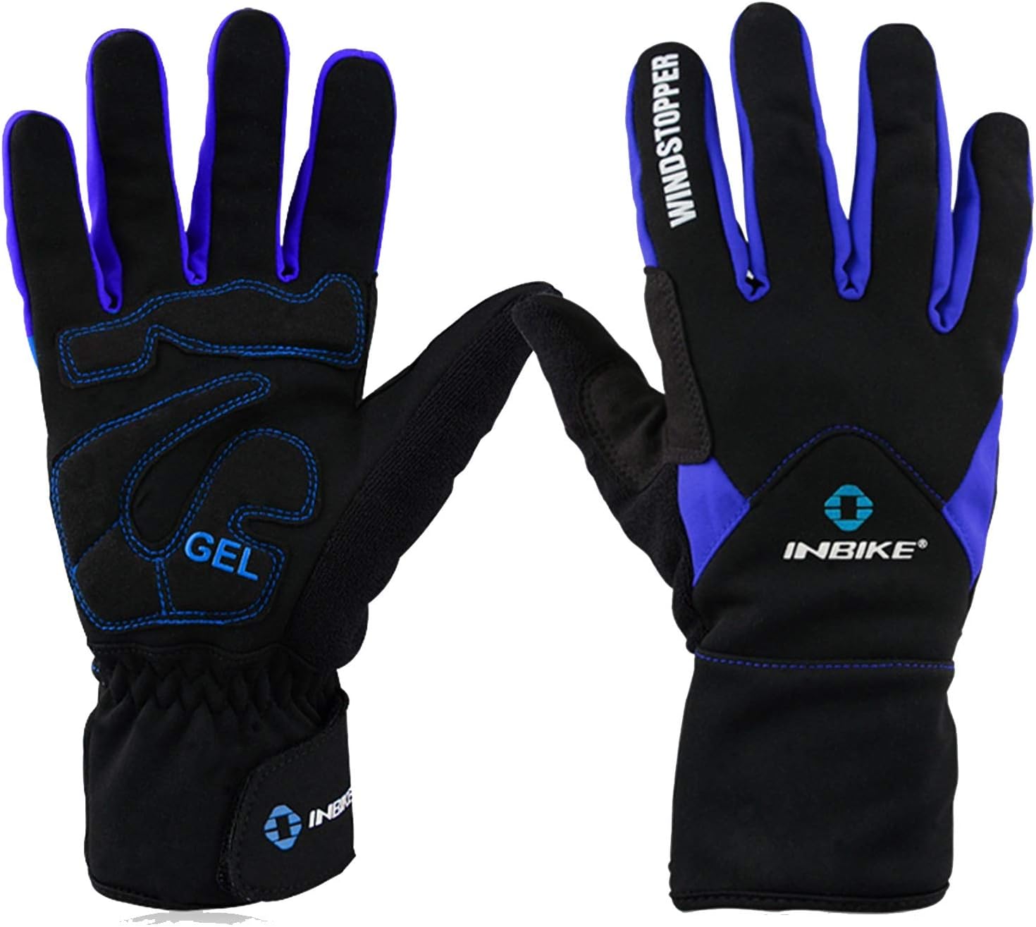 Gloves Winter Gloves Touch Screen Running Gloves Anti-Slip Sports Gloves Windproof Cycling Gloves Unisex Thermal Gloves (Color : Black, Size : L)