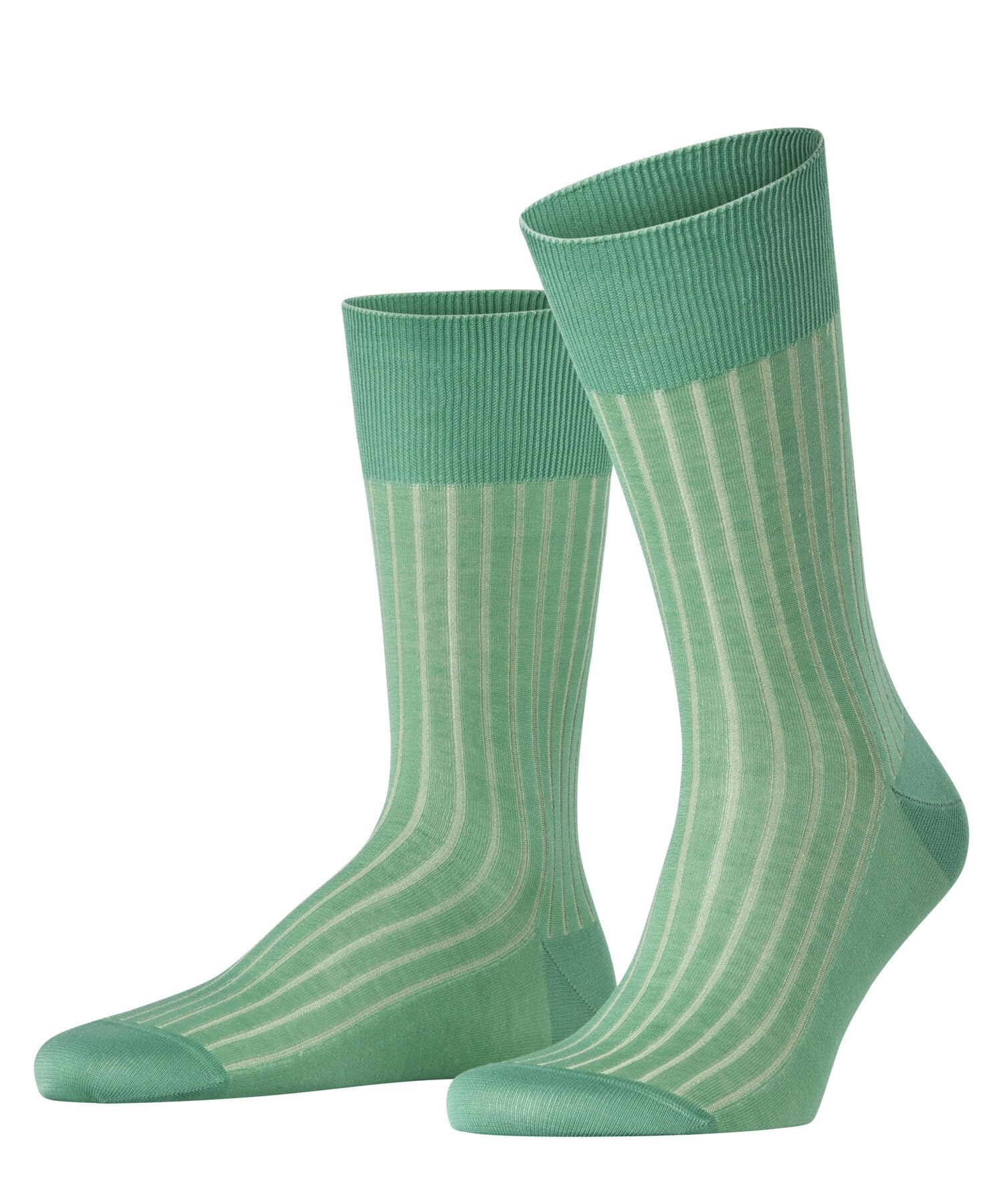 FALKE Men's Shadow M So Cotton Patterned 1 Pair Socks, Turquoise Ocean Green 7506, 5.5-6.5