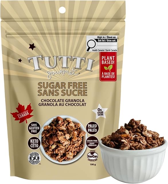Gluten free, sugar free Chocolate Granola