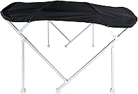 Vista 1 de 8' x 10' x 1.25" Deluxe Pontón Bimini Kit (negro)