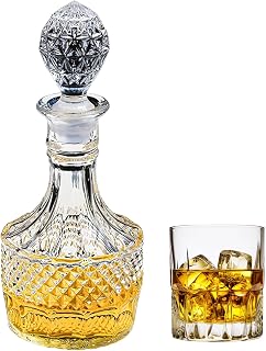 Liquor Decanter with Airtight Stopper for Whiskey, Vodka & Bourbon, Elegant Home Gift & Party Décor, Send Goods from Local Warehouse