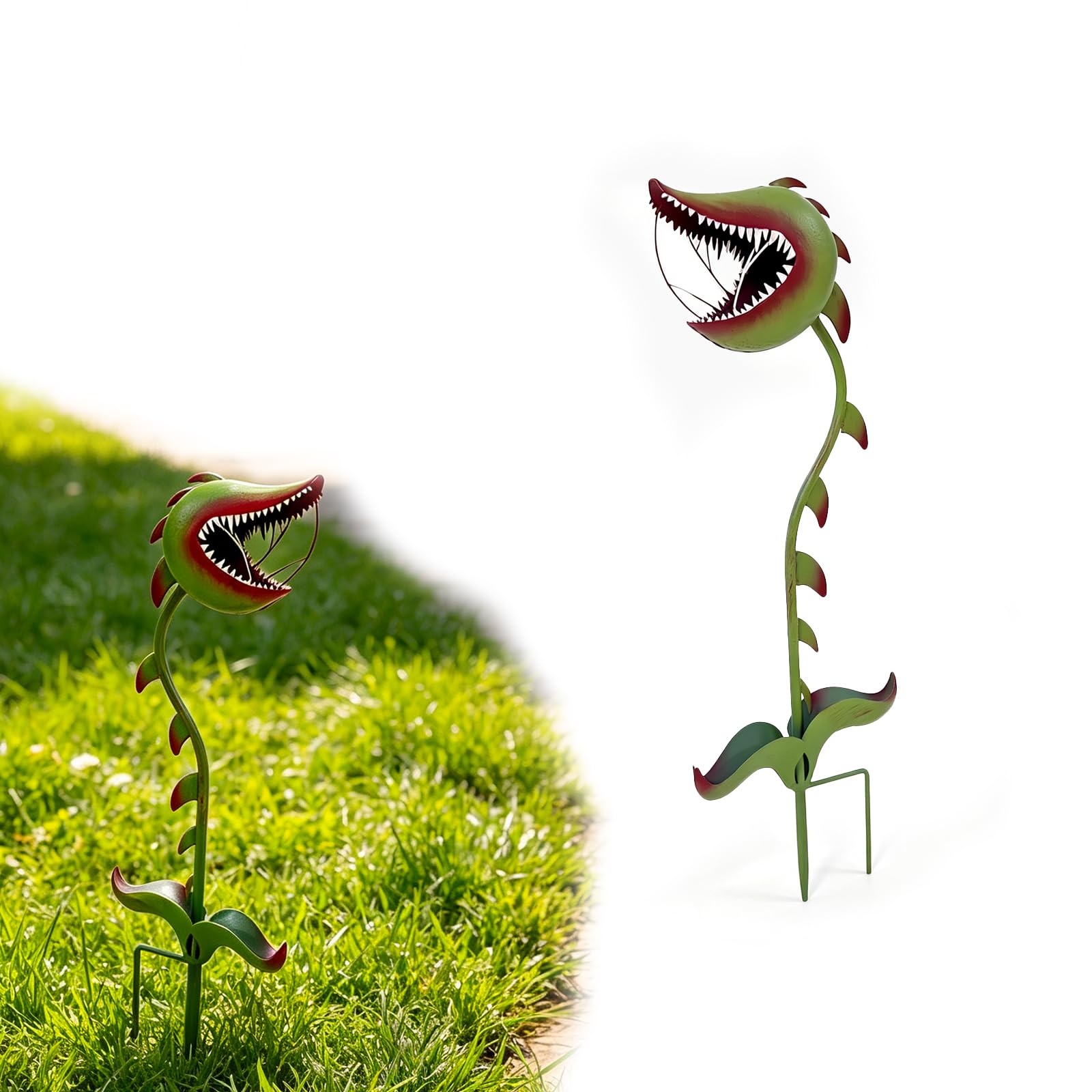 Metal Carnivorous Plant Garden Stake Halloween Decor