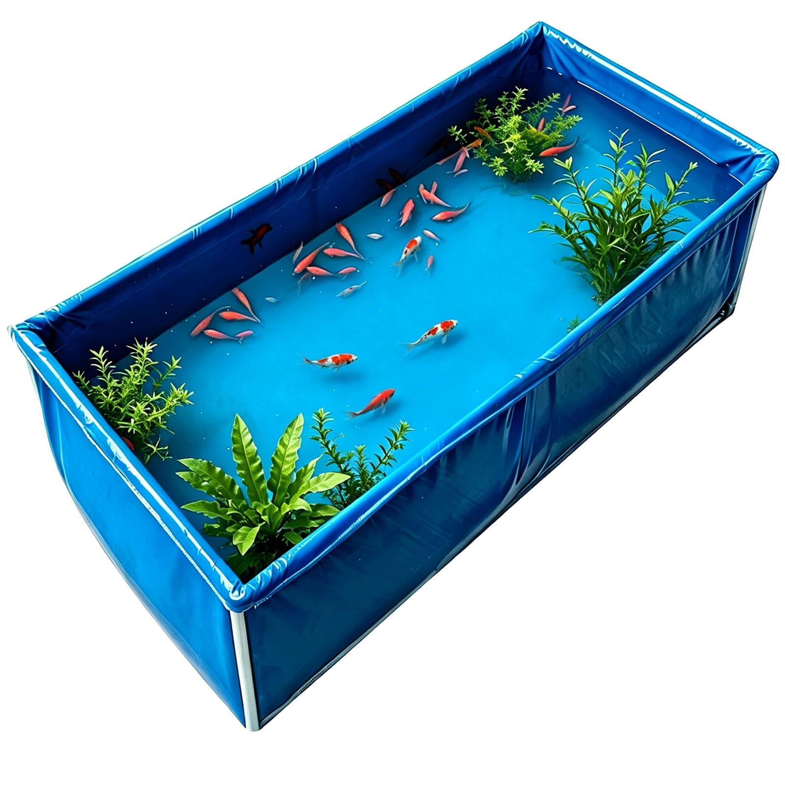 Étang à Poissons en Toile PVC grand bassin aquaculture piscine pliable