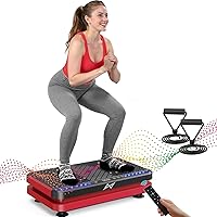 Vista 13 de AXV Placa de vibración para fitness, máquina de ejercicio, vibración, agitación, cuerpo completo, agitador, soporte vibrador, tabla para agitar