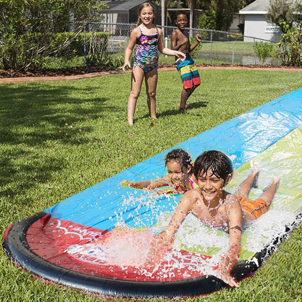 Buy Himan Lawn Water Slides Double Water Slide, Water Slide Mat 4.8m