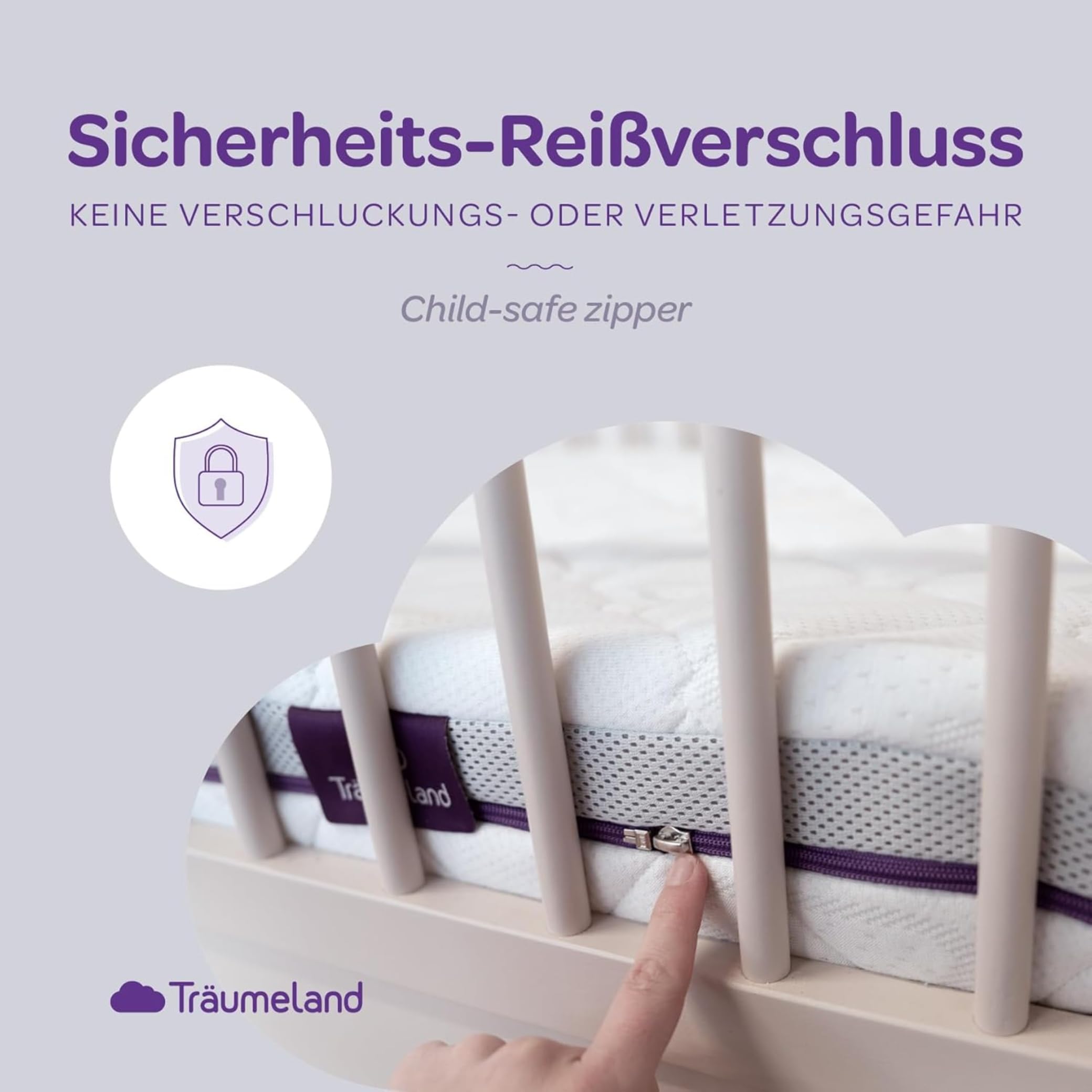 Träumeland BEISTELLBETT Brise Light Chicco Next 2 me 50 x 83 x 6 cm, 4 abgerundete Ecken