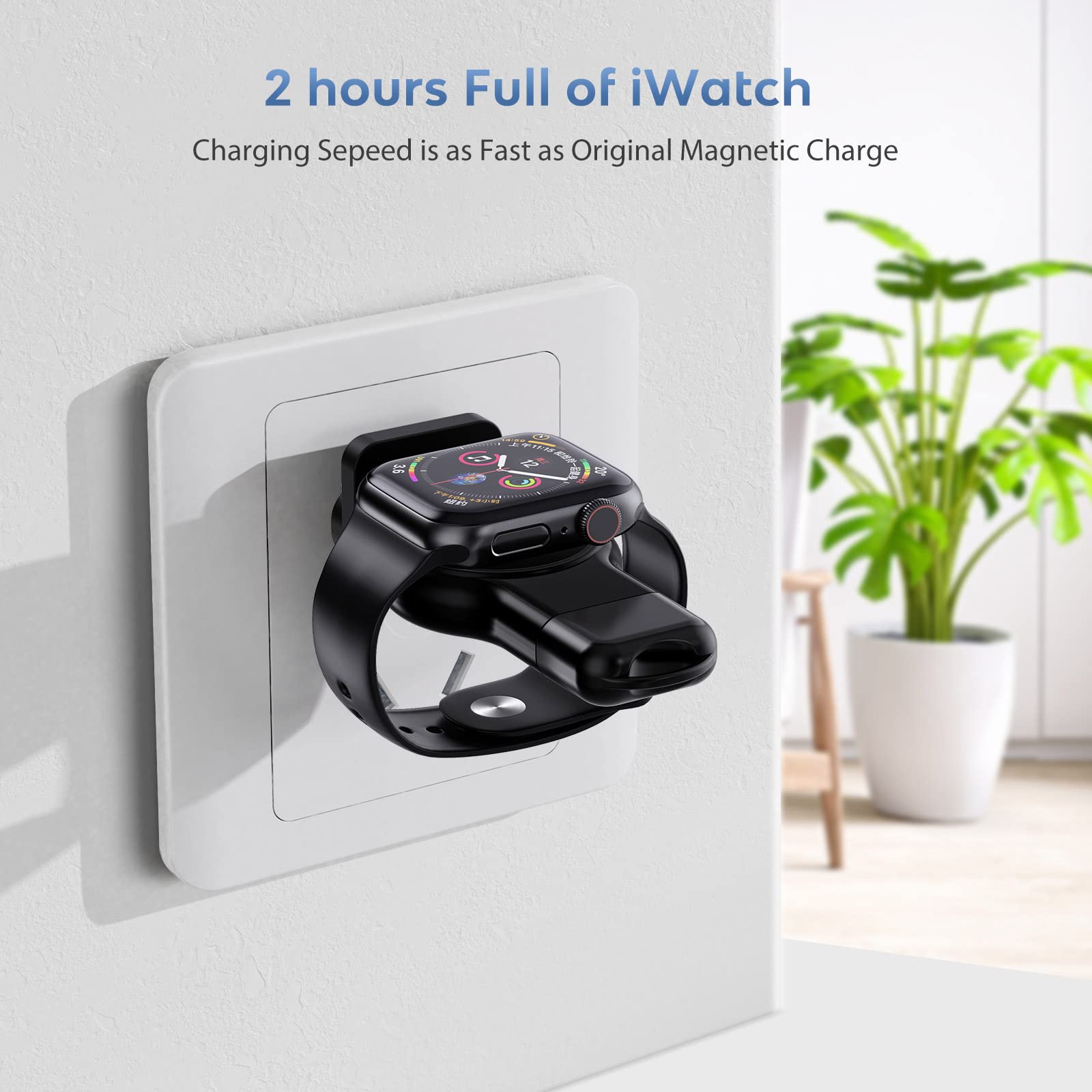 GMBYLBY Power Adapter Charger Dock Holder Base Suitable for 2/3/4/5/6/7 USB Fast Charging Cable Charger Dock for Phone Watch Fast Chatging Switch Holder Station with Cable C