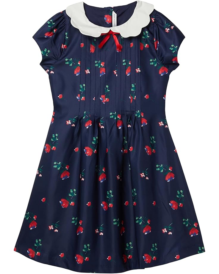 Janie and Jack Navy Floral Dress (Toddler/Little Kids/Big Kids) - Main View