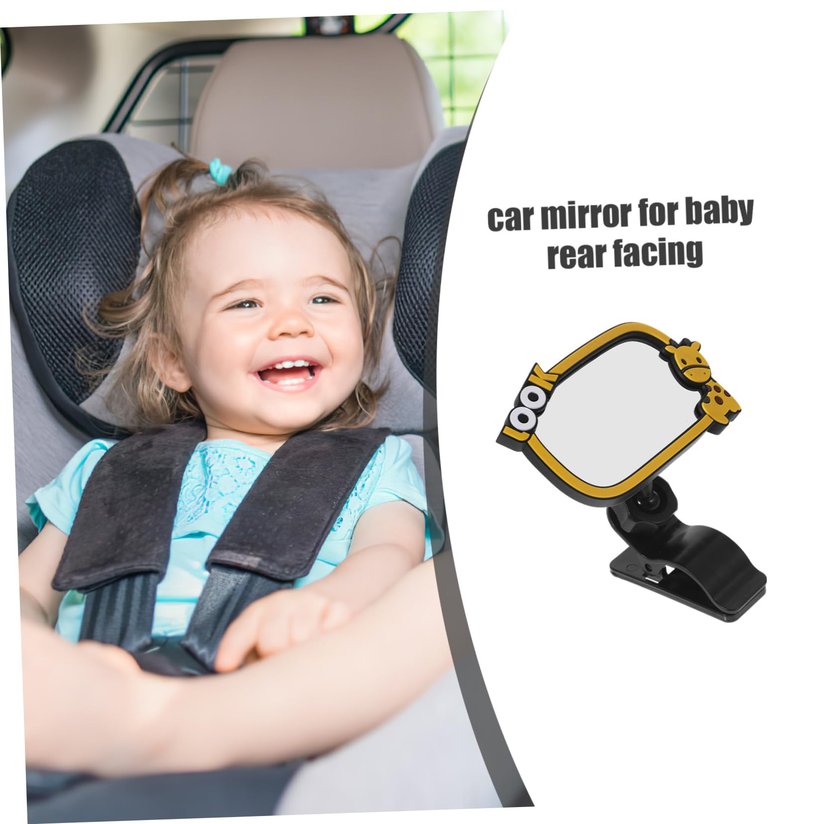 BESTonZON 4pièces Miroir De Voiture Pour Miroir Observation Clipable Pour Siège Arrière Pour Position Route Panoramique Pour Surveiller Votre