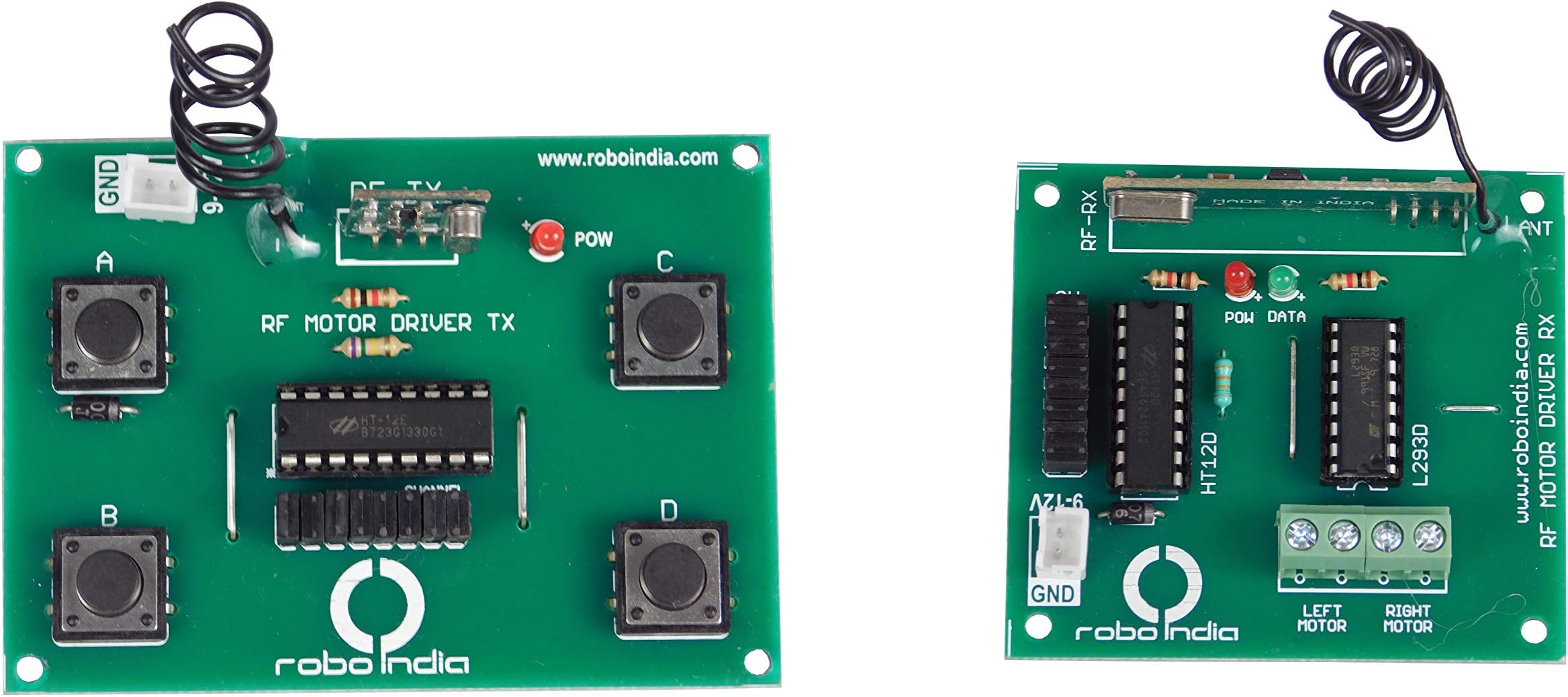 Wireless RF Motor Driver RF 434MHz for Robot control