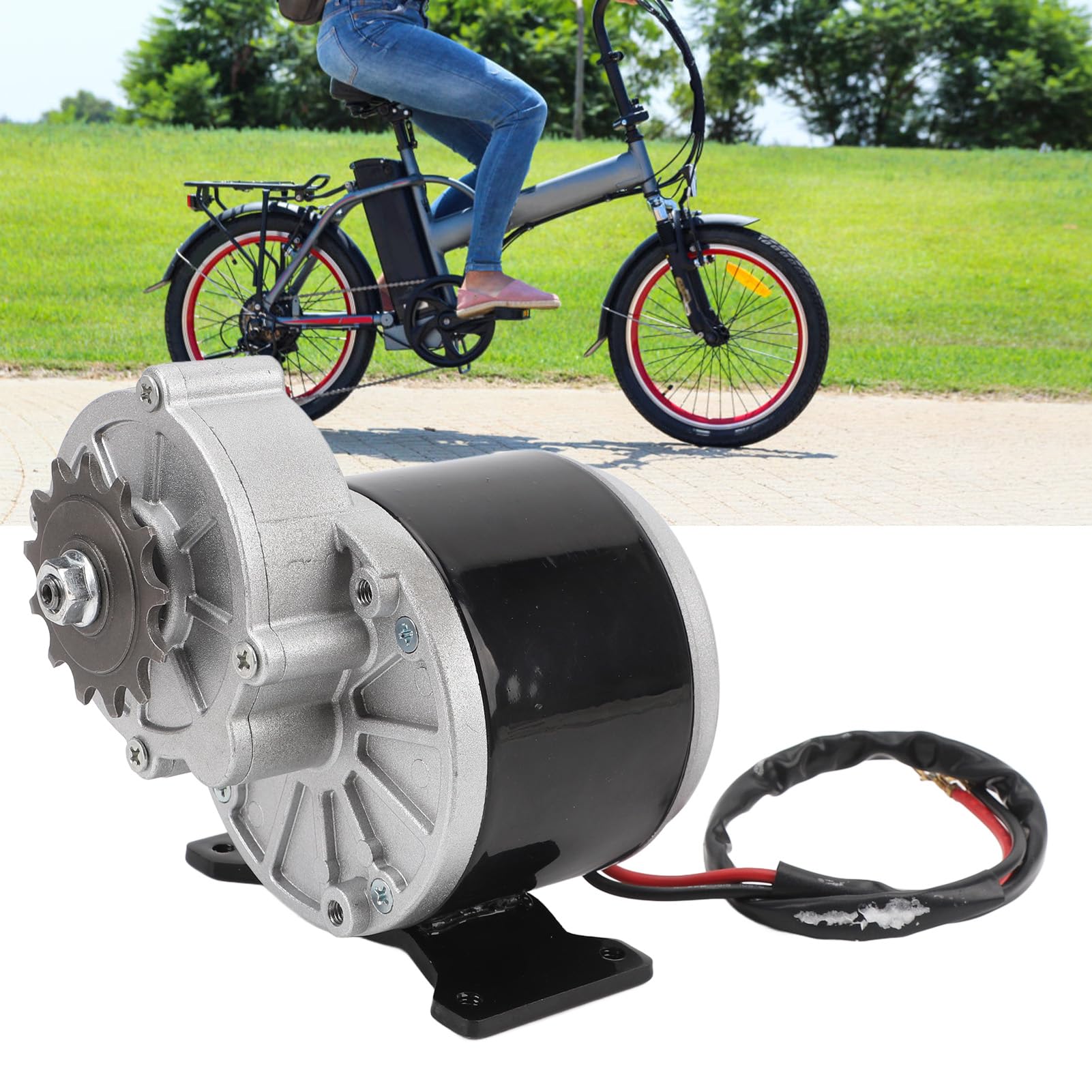 Motor de reducción de velocidad de 12 V 500 W - Reductor de engranajes cepillado CC de 13 dientes de 2500 RPM - Apto para bicicletas eléctricas, motocicletas pequeñas, máquinas