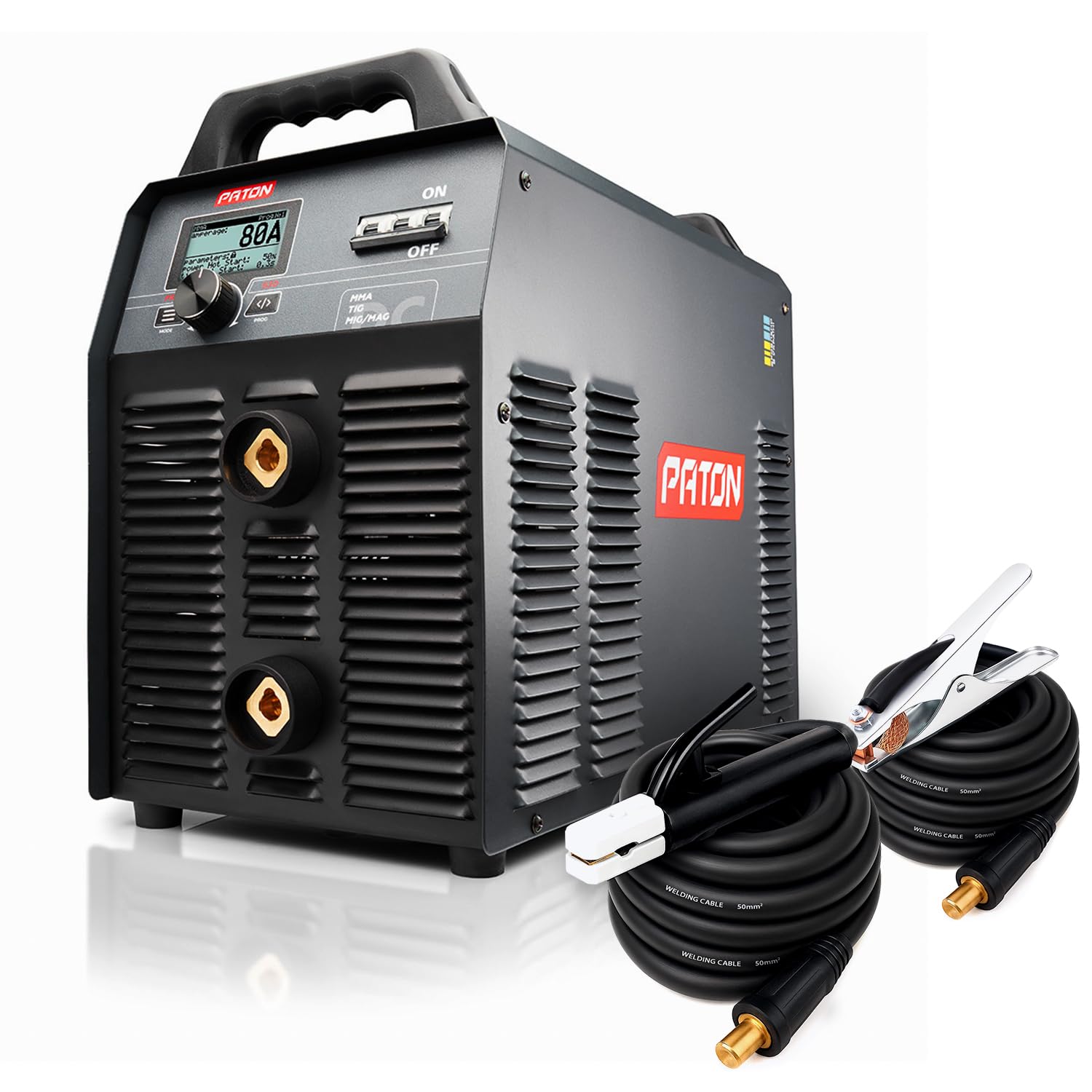 PATON PRO-630 mocna profesjonalna spawarka inwertorowa 3 w 1 MMA TIG, 630A, 400V, cyfrowa spawarka TIG AC/DC z pulsacją, sprzęt spawalniczy profesjonalny – 5 lat gwarancji