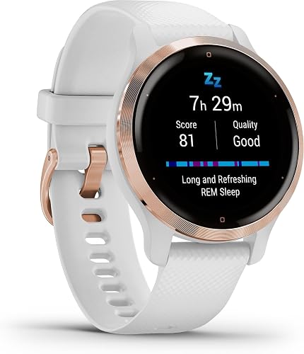 Garmin Venu 2S GPS 40mm Smartwatch, AMOLED Touchscreen, All-day Advanced Health & Fitness Features, Music Storage, Wellness Smartwatch with up to 10 days battery life, White - 8