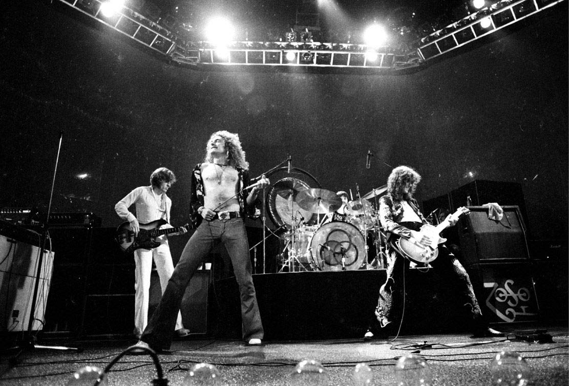 Led Zeppelin, an English Rock Band, Jimmy Page, Robert Plant, John