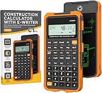 Vista 1 de Construction Calculator with Writing Tablet Industrial & Scientific ROATEE Engineering Calculator for Contractor, Concrete Pocket Feet-inch-Fraction