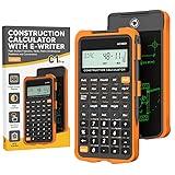 Construction Calculator with Writing Tablet Industrial & Scientific ROATEE Engineering Calculator for Contractor, Concrete Pocket Feet-inch-Fraction Calculators for Carpenter, Framer, Remodeler