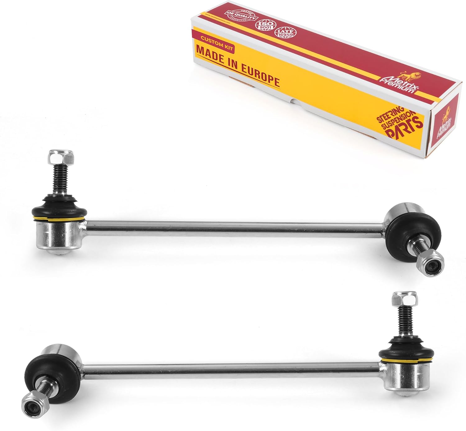 Metrix Premium Chassis Parts - Front Left & Right Sway Bar Stabilizer End Link Kit Fits 96-02 Ford Sable Mexico, 96-07 Taurus, 95-02 Lincoln Continental, 96-05 Mercury Sable K8734 K8735 Made in Europe