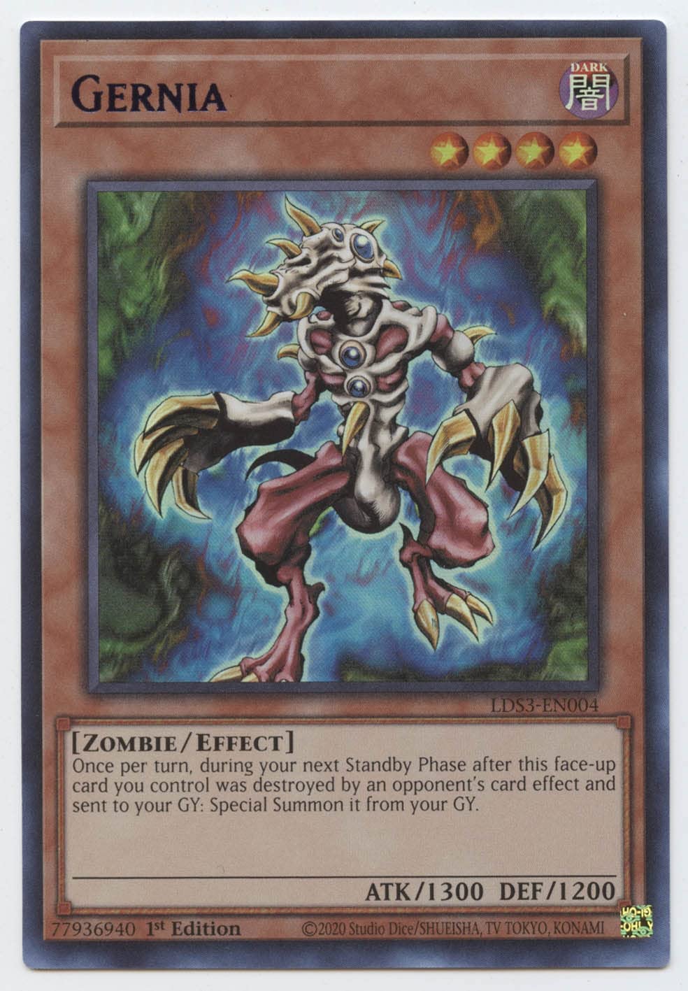 Gernia (LDS3-FR004-C) - Carte Yu-Gi-Oh! Duellistes Légendaires Saison