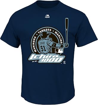 Ichiro Suzuki Miami Marlins Navy Official 3,000 Hits T-Shirt