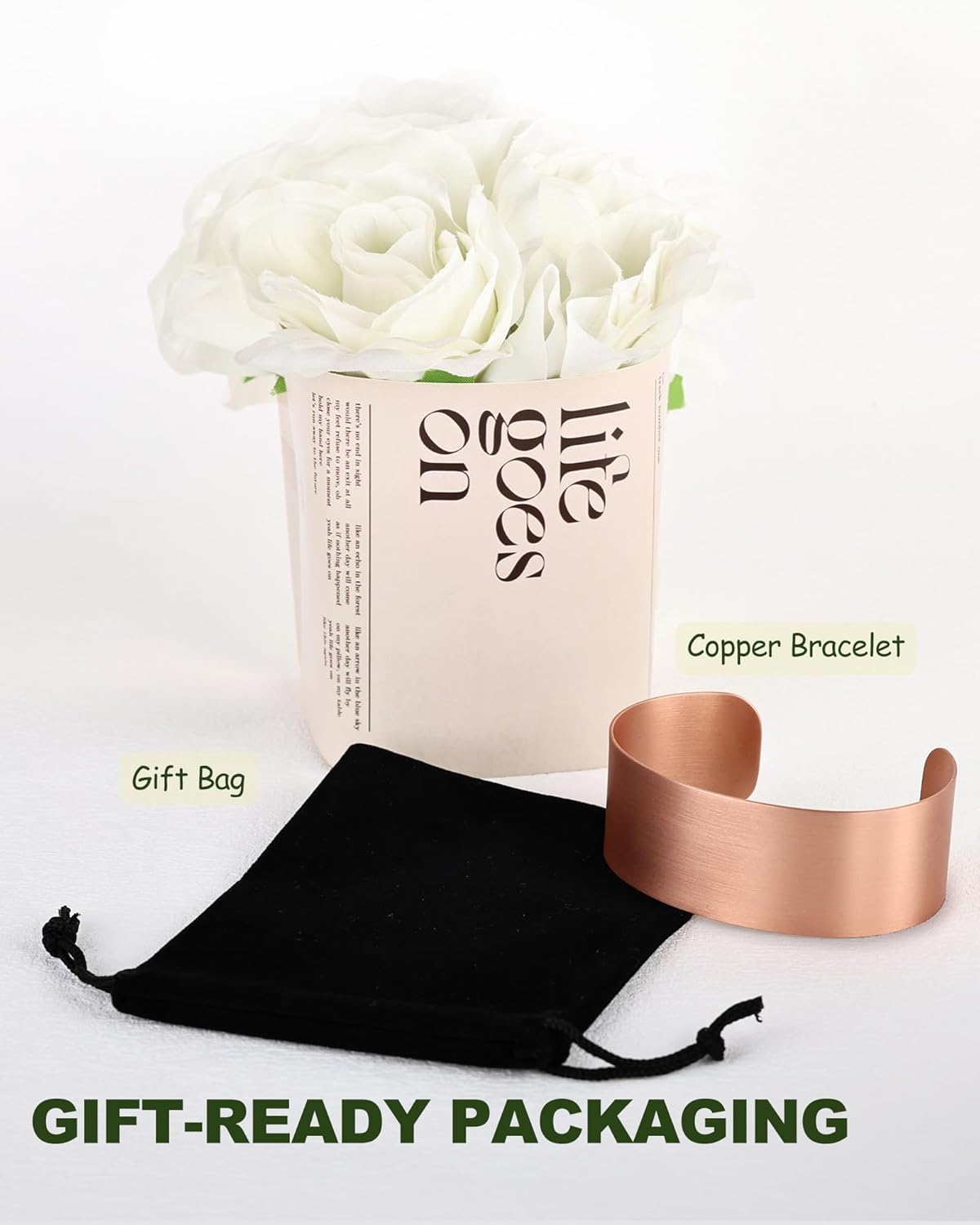 MagEnergy Copper Bracelet for Men Women, 100% Solid Copper Bracelets, Pure, Raw Handmade Hammered Copper Cuff Bangles Bracelet - Image 7