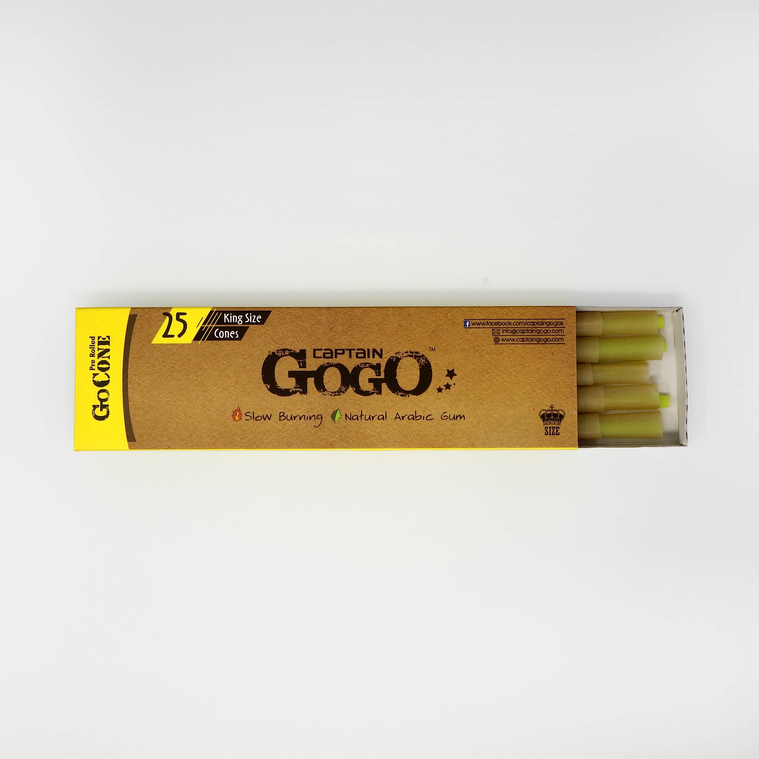 Unbleaches Pre Rolled cone pack of 25 (Brown)