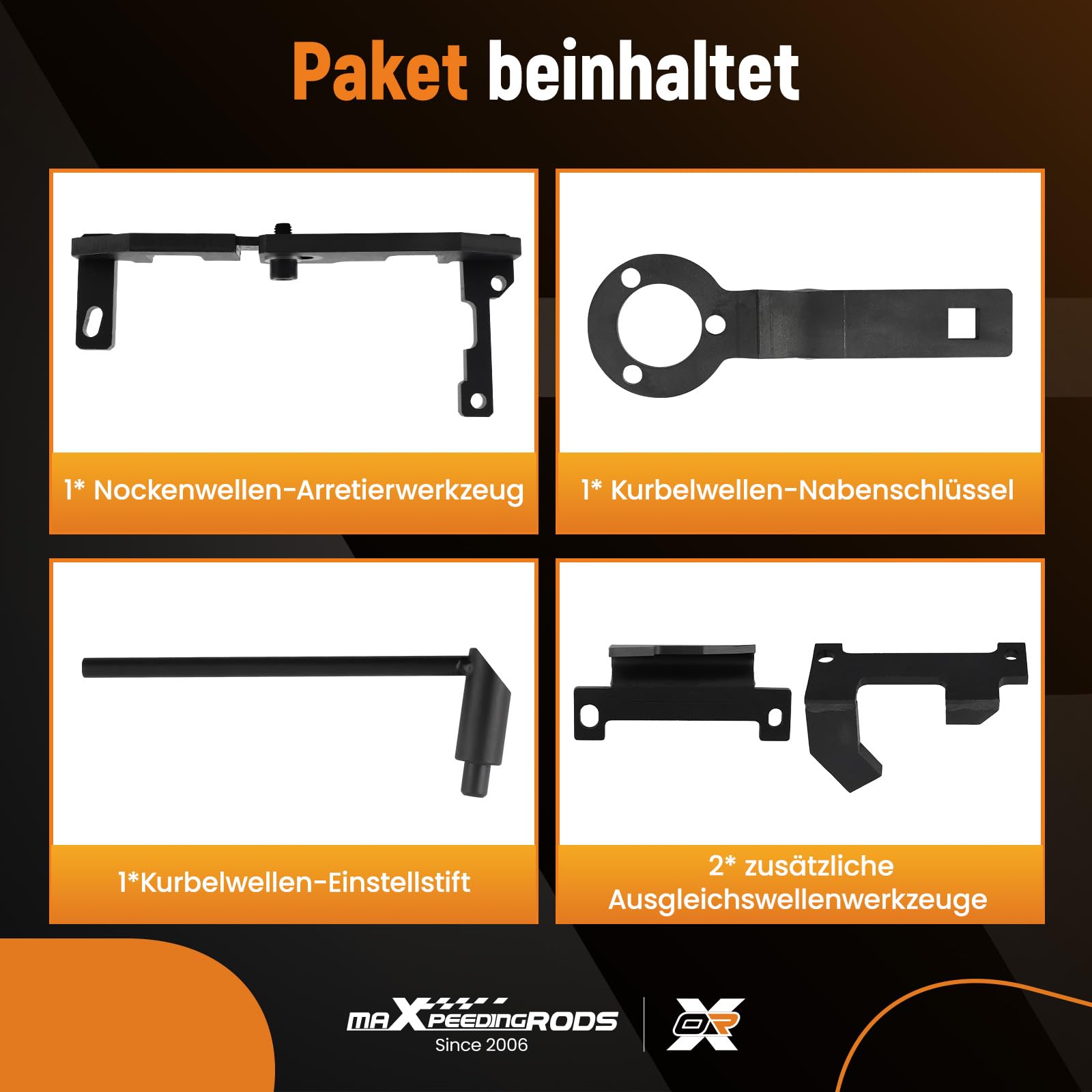 maXpeedingrods Motor Einstellwerkzeug Satz für PSA, Zahnriemen Werkzeug für Citroën, für Peugeot, für Opel, für Vauxhall, für Toyota 1.0 1.2VTi, EBO, EB2 Ottomotoren OEM 0109-2A, 0109-2B