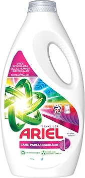 Ariel Canlı Parlak Renkliler Sıvı Çamaşır Deterjanı, 1.45 liter