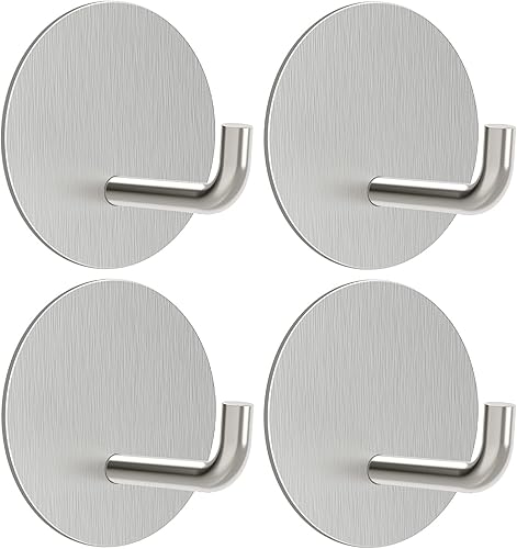 Miniatura 8 de VIS'V Ganchos adhesivos, ganchos redondos negros autoadhesivos para pared, ganchos pequeños para pegar, impermeables, resistentes, de acero