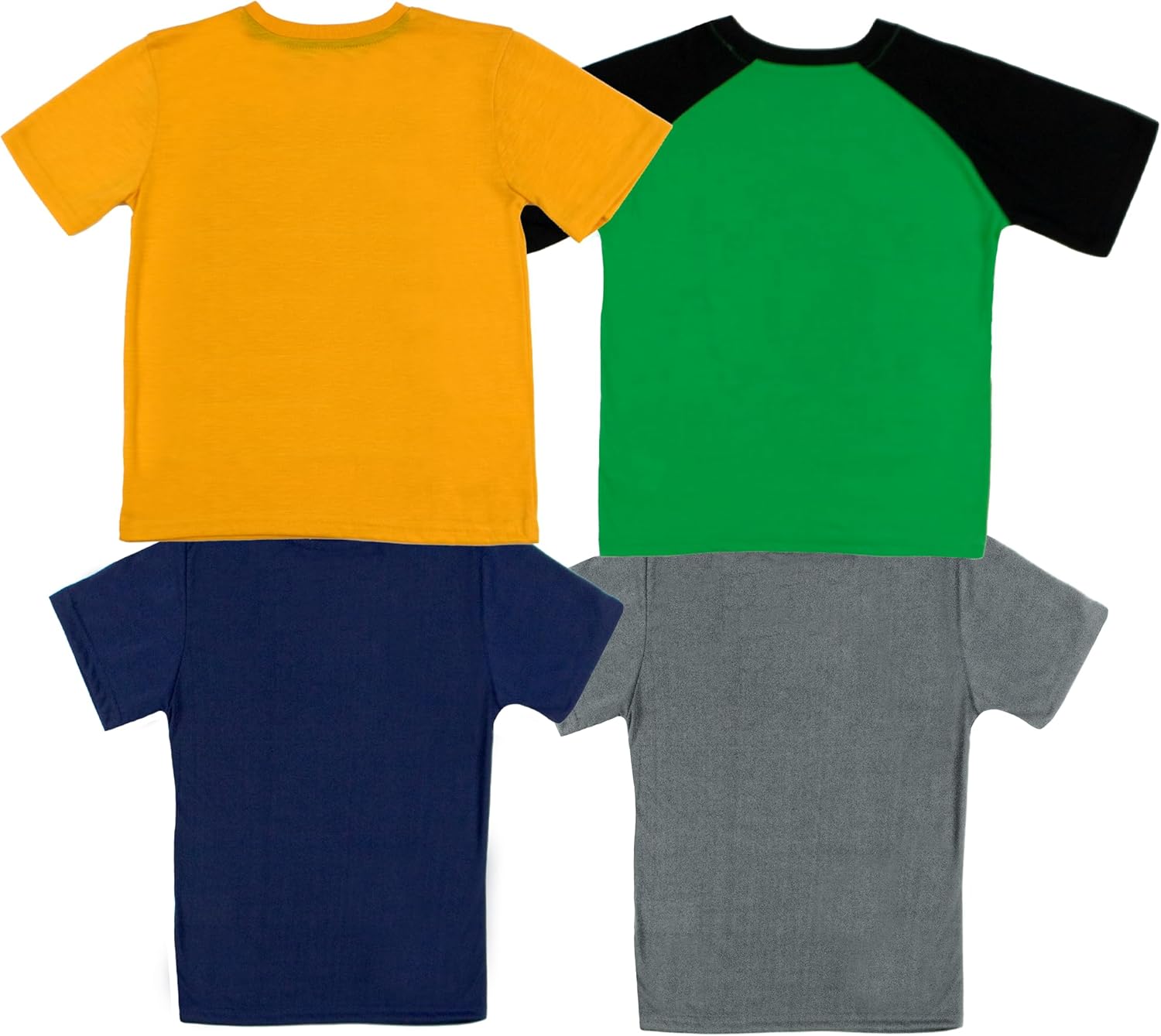 Minecraft Boy's Short Sleeve T-Shirt 4-Packs - Creeper, Ender Dragon, Skeleton, Zombie Graphic Tee Sets for Kids - Image 2