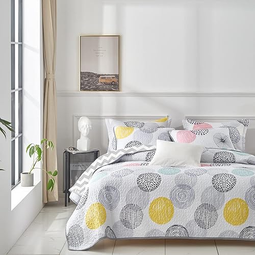 Miniatura 6 de Uozzi Bedding - Juego de ropa de cama reversible de 3 piezas