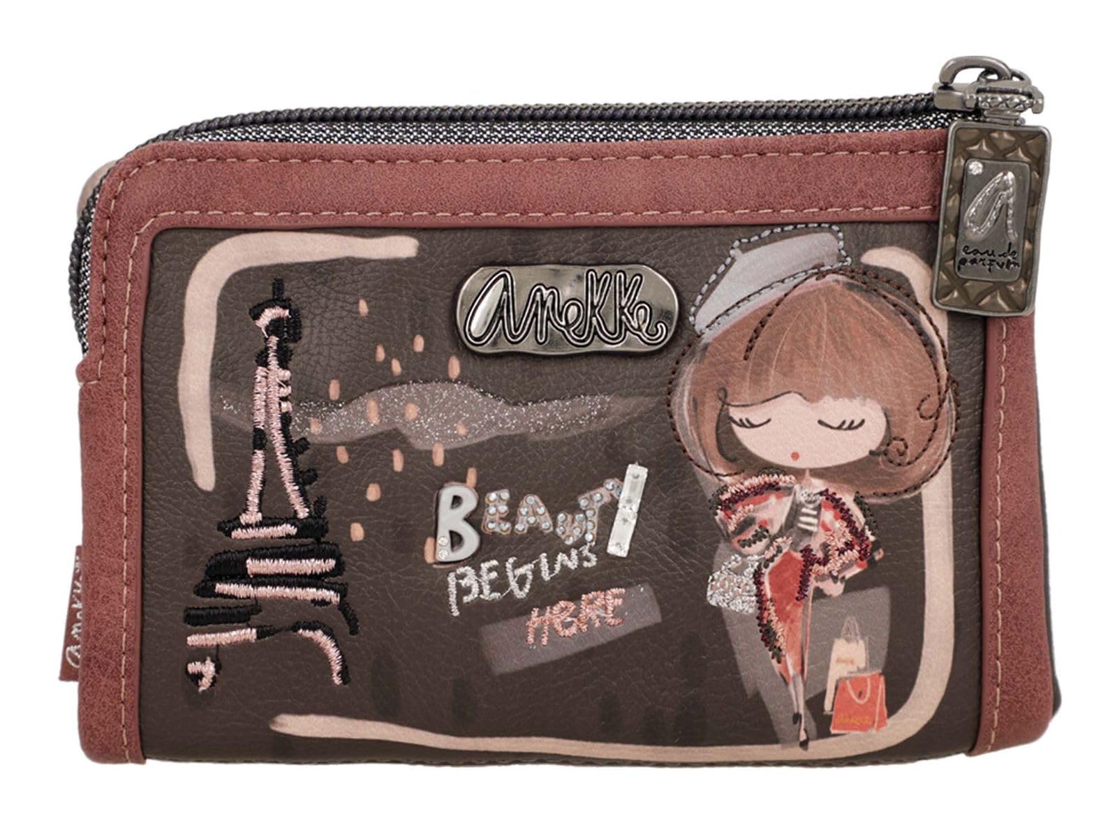 Anekke Geldbörse Mademoiselle Flexible RFID Wallet Multicolor braun