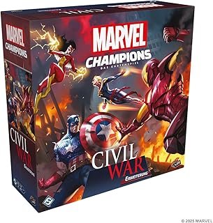asmodee, Marvel Champions: Le Jeu de Cartes - Civil War, Scénario Extension, FFG, Jeu Expert, 1-4 Joueurs, 12+ Ans, 30-120 Minutes, Allemand