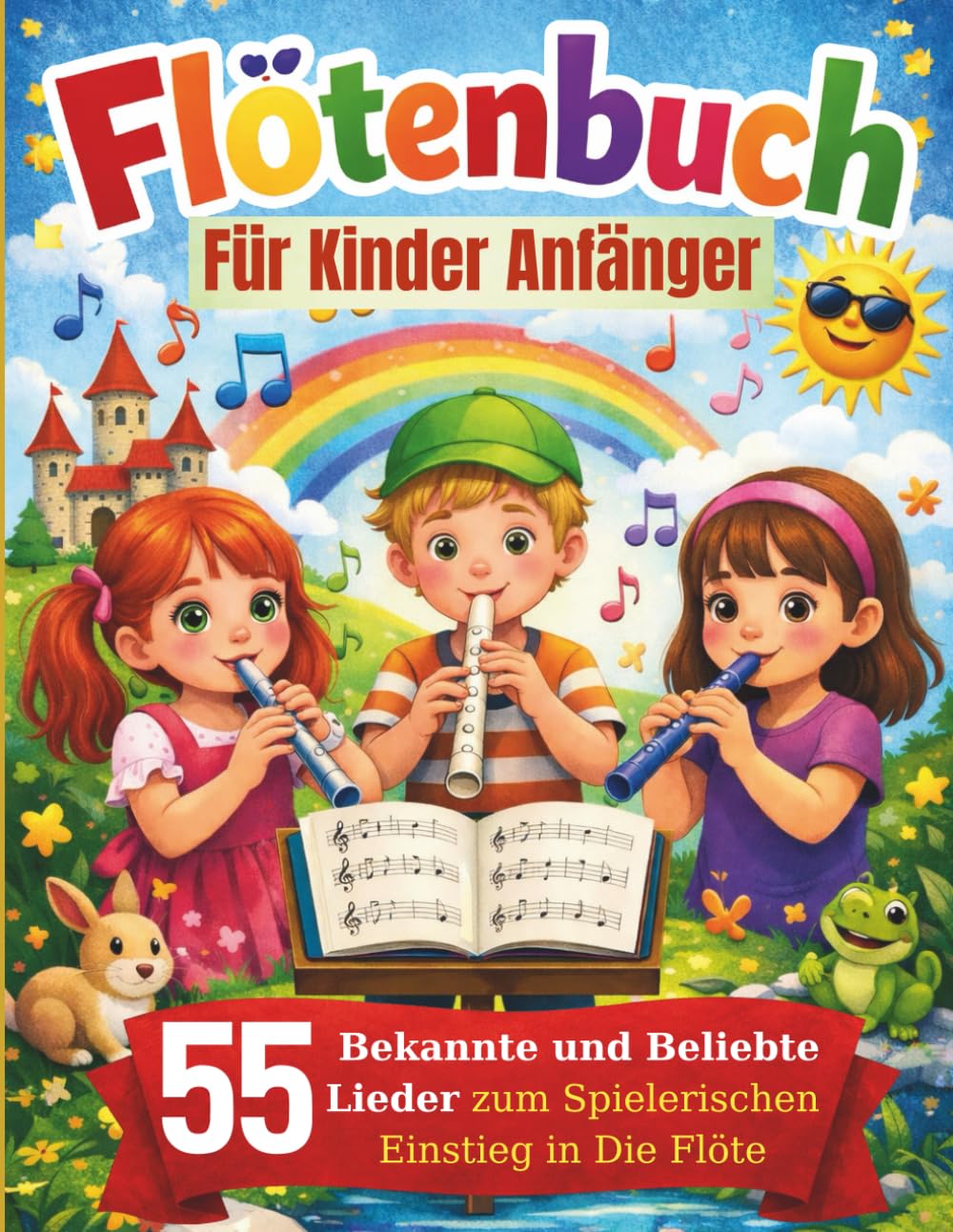 Flötenbuch Für Kinder Anfänger: 55 Bekannte Und Beliebte Lieder Zum Spielerischen Einstieg In Die Flöte