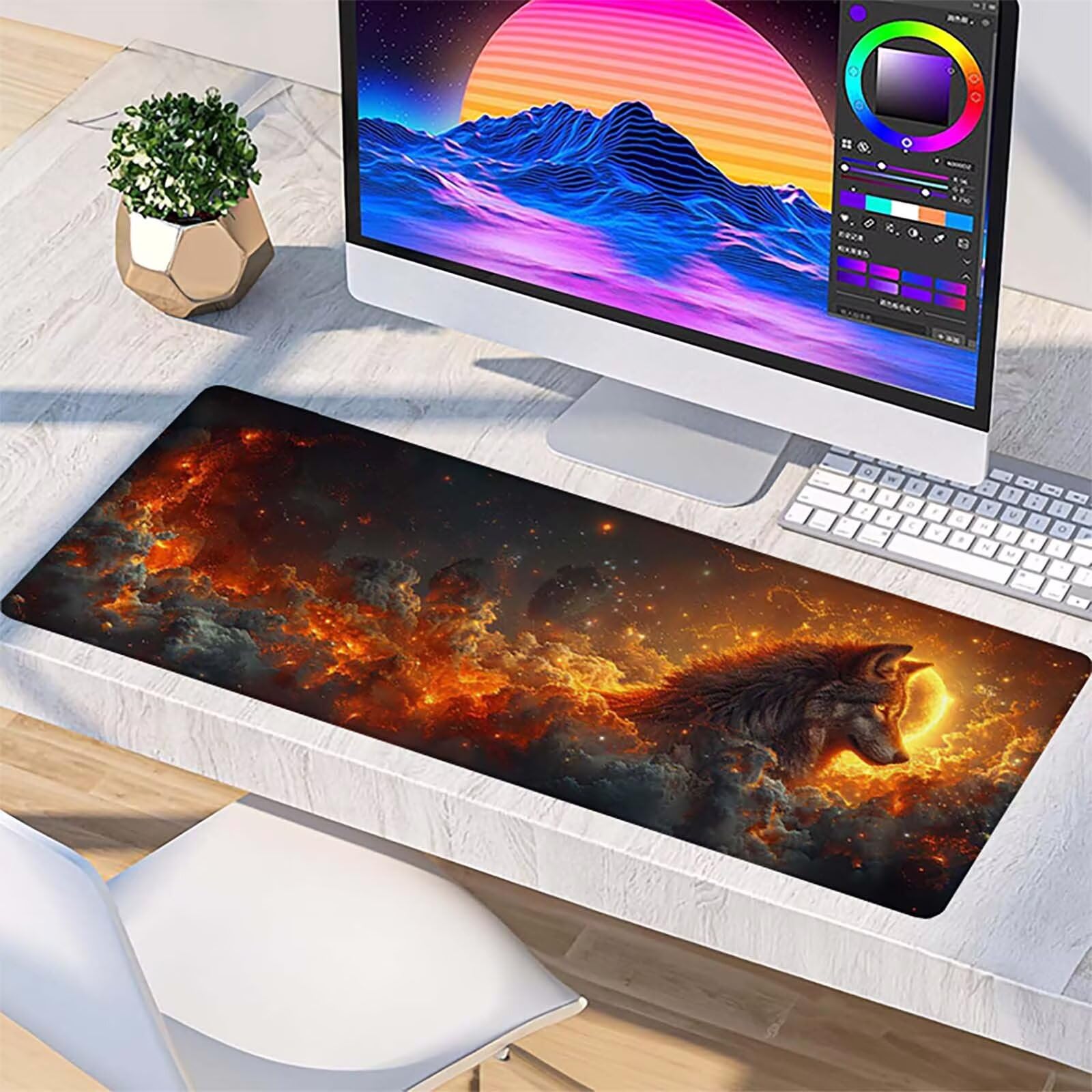 Podkładka pod mysz XXL 1600x800x3mm, czerwona podkładka pod mysz do gier z antypoślizgową gumową powierzchnią, poprawia precyzję i szybkość, komputer dla gracza i akcesoria biurowe, prezent dla