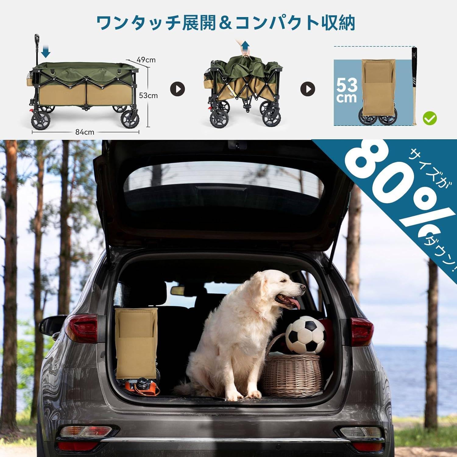 キャリーワゴン 【大容量135L・耐荷重150㎏】アウトドアワゴン 【スイベル・ Amazon.co.jp: キャリーワゴン 【大容量135L・耐荷重150㎏】アウトドア