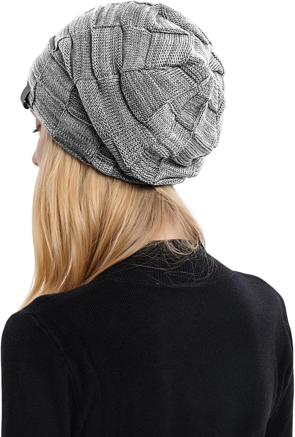 meioro Slouchy Beanie Hat for Men Women Warm Winter Hats Soft Fleece Lined Beanies Knit Thick Unisex Skull Cap - Image 9