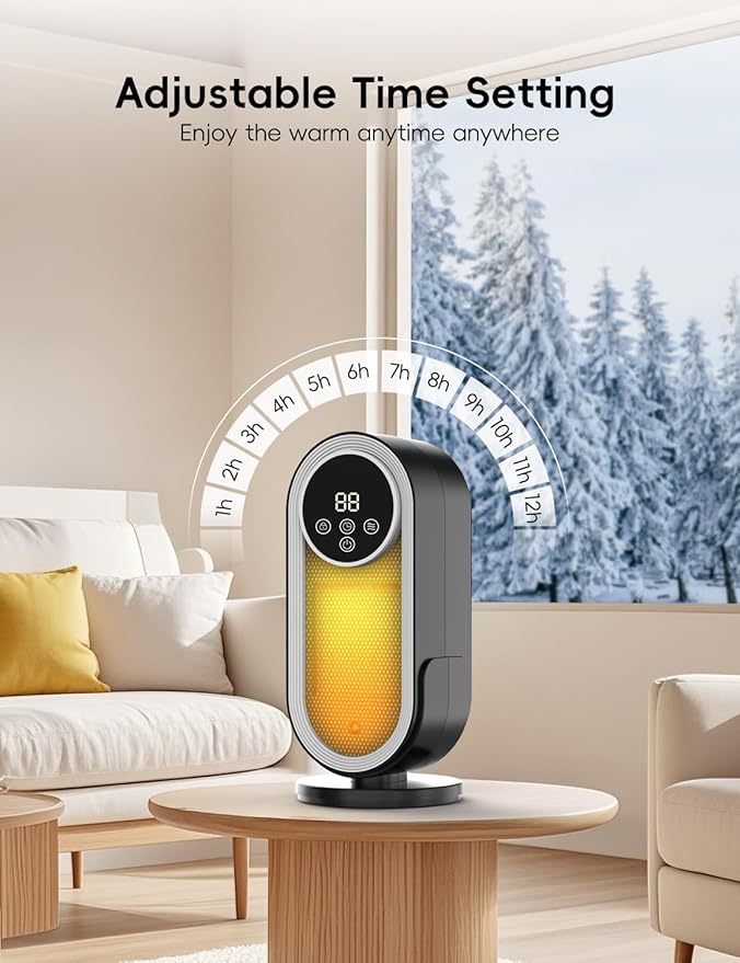 Calefactor Eléctrico Portátil Cerámico PTC 1500W miniatura 7