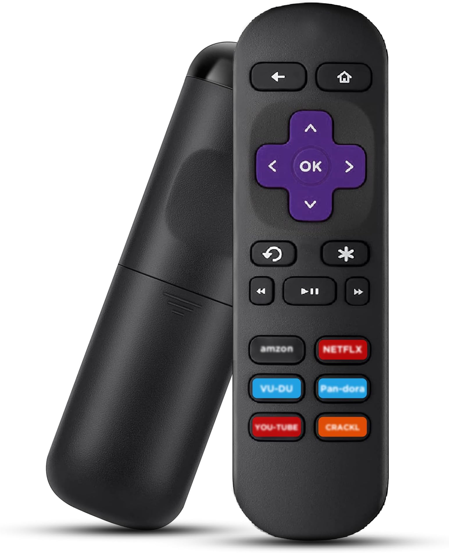 Roku Remote Control Replacement For 1, 2, 3, 4, Lt, Hd, Xd, Xs, Premiere, And Ultra, Tv Has 6 Streaming Buttons No Setup Need