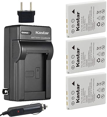 Kastar Battery (3-Pack) and Charger Kit for EN-EL8 MH-62 and Nikon Coolpix P1 P2, Coolpix S1 S2 S3 S5 S6 S7 S7c S8 S9, Coolpix S50 S50c, Coolpix S51 S51c, Coolpix S52 S52c, Cool-Station MV-11, MV-12