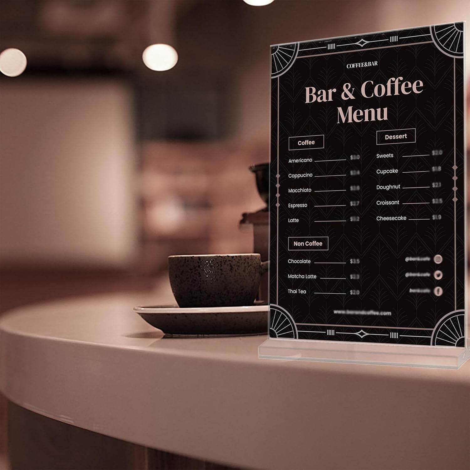 4 szt. Uchwyt na Tabelkę A6, Przezroczysty Stojak A6 z Akrylu, T-Stojak na Reklamy, Wysokiej Jakości Stojak na Menu, Idealny do Restauracji, Kawiarni, Biur i Wystaw