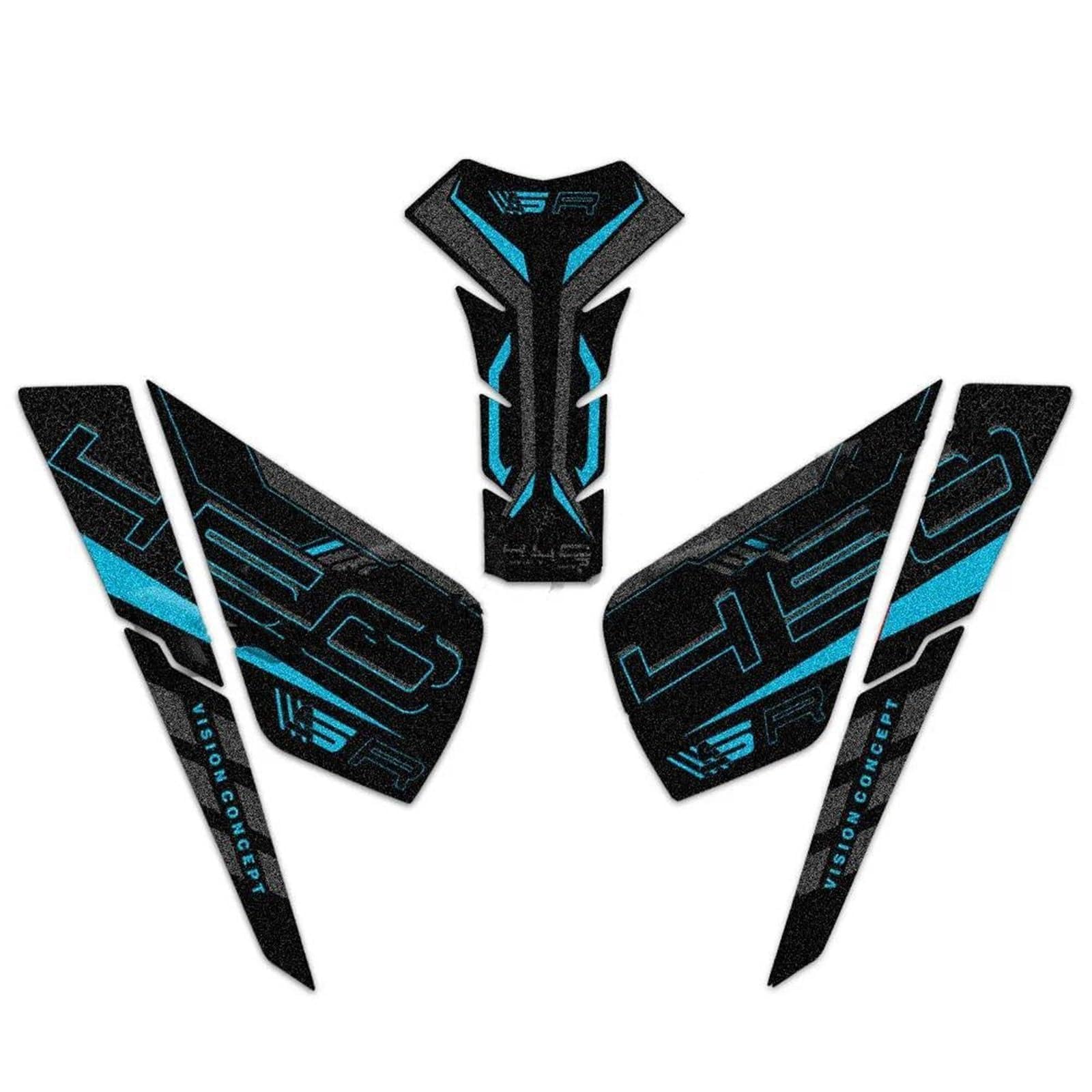 Motorcycle Side Tank Pad Sticker Gas Knee Grip Protector Anti Slip Decal Accessories for 450SR 450 SR Tank Sticker(Color2)