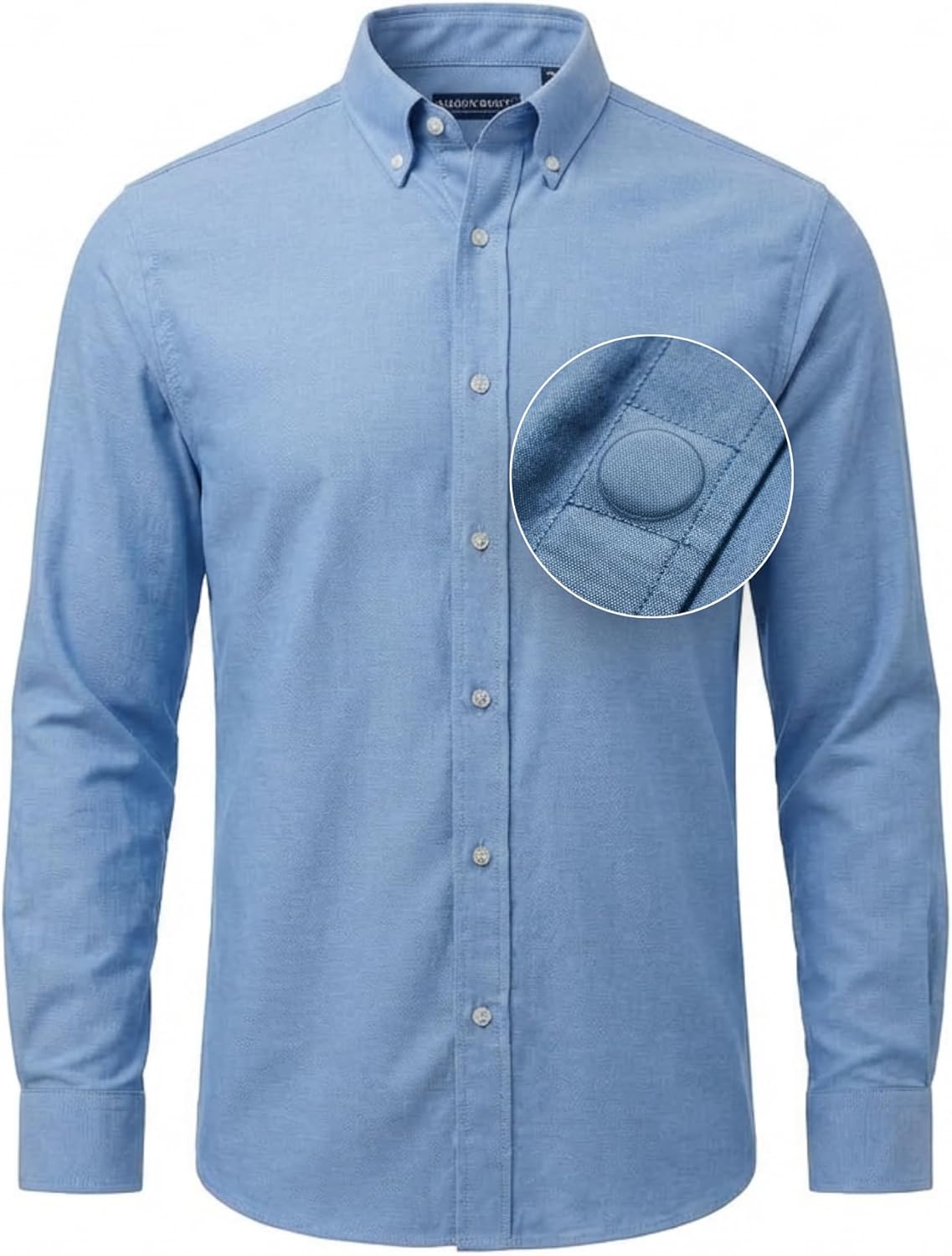 MagnaReady Mens Adaptive Magnetic Closure Button Down Collar Shirt