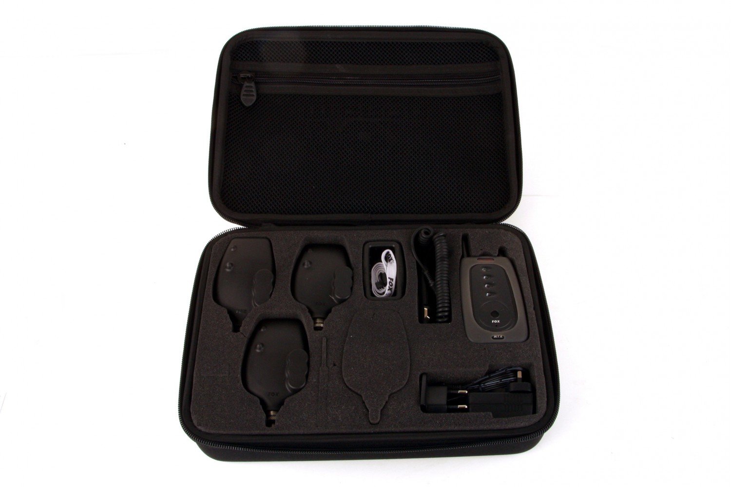 FOX NTX-R 対策品 三台セット・レシーバー付き Fox NTX-R 3-Rod wireless bite indicator presentation set for 3