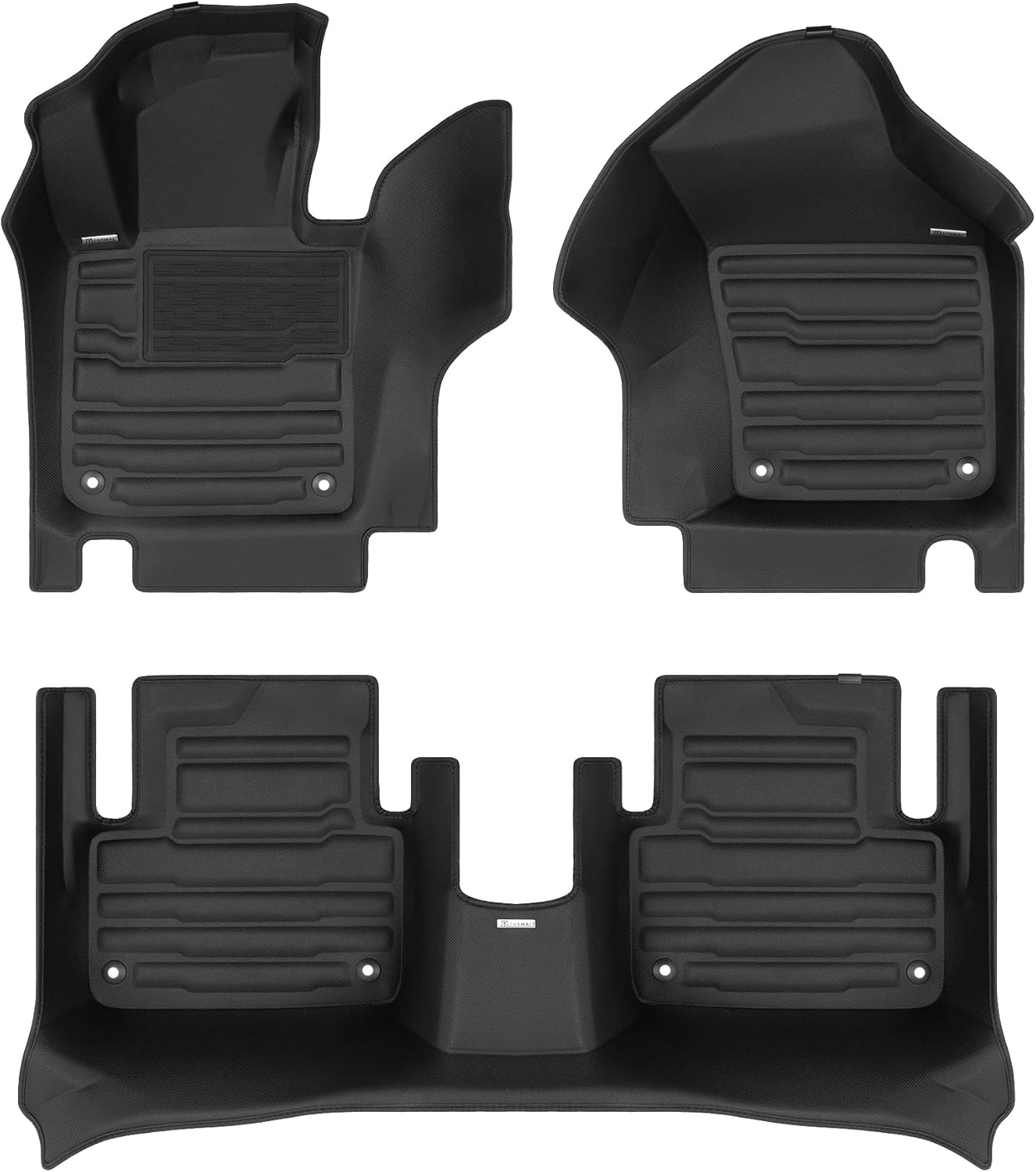 TuxMat - for Volvo S60 2019-2025 Models - Custom Car Mats - Maximum Coverage, All Weather, Laser Measured - This Full Set Includes 1st and 2nd Rows