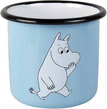 Muurla Enamel Moomin Moomintroll Junior Mug Cup in Light Blue 25cl 8.45fl oz